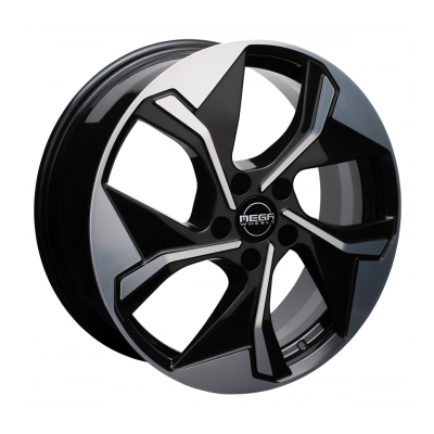 Mega Wheels Triton black front polished - F�lg fr�n Mega Wheels