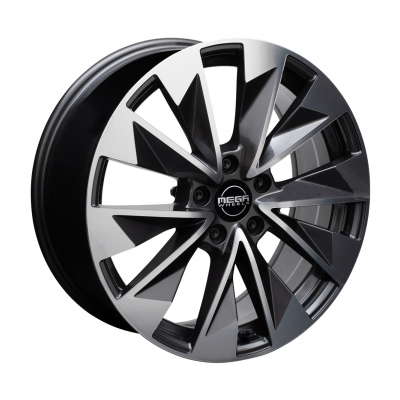 Mega Wheels Zenith anthracite front polished - F�lg fr�n Mega Wheels